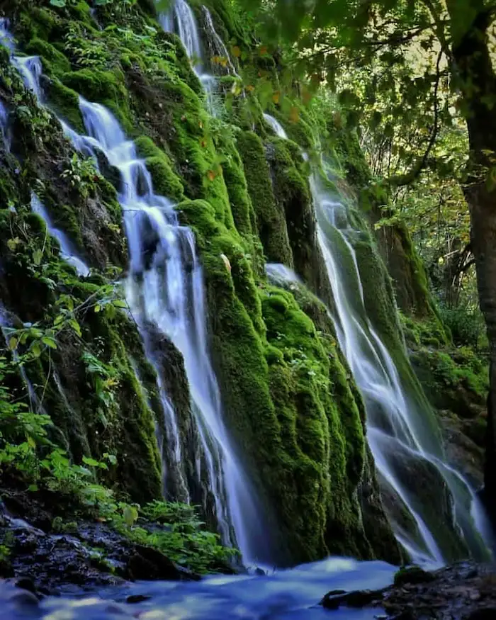 تزیین آبشار اوبن با پوشش گیاهی سرسبز و خارق العاده