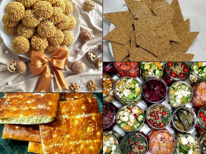 پشت زیک، آغوزنون، انواع ترشی و نان محلی از سوغات محلی شهر جویبار 41685416854