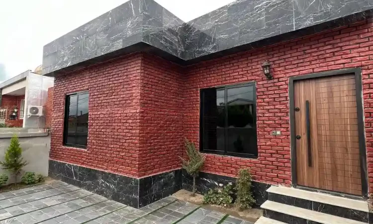 نمای آجری ویلا فلت در زاغمرز