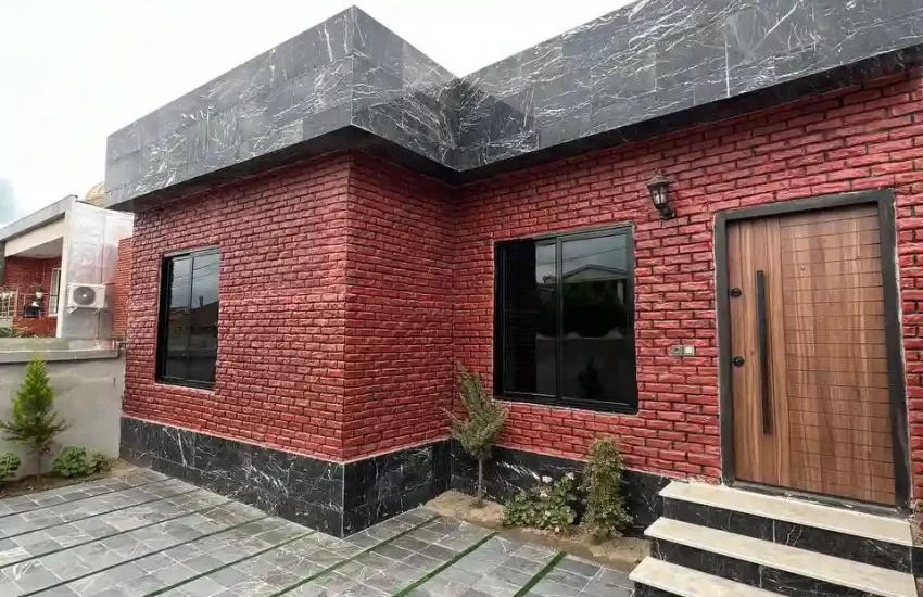 نمای آجری ویلا فلت در زاغمرز