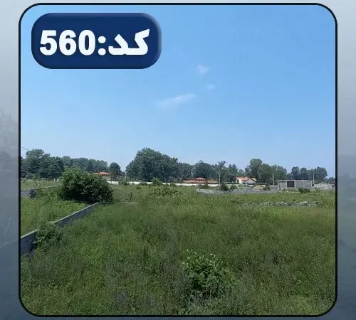 محوطه سرسبز و بلوک کشی شده زمین مسکونی در زاغمرز