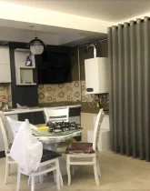 آشپزخانه با کابینت های سفید و پکیج واحد آپارتمان در ساری 576437657836